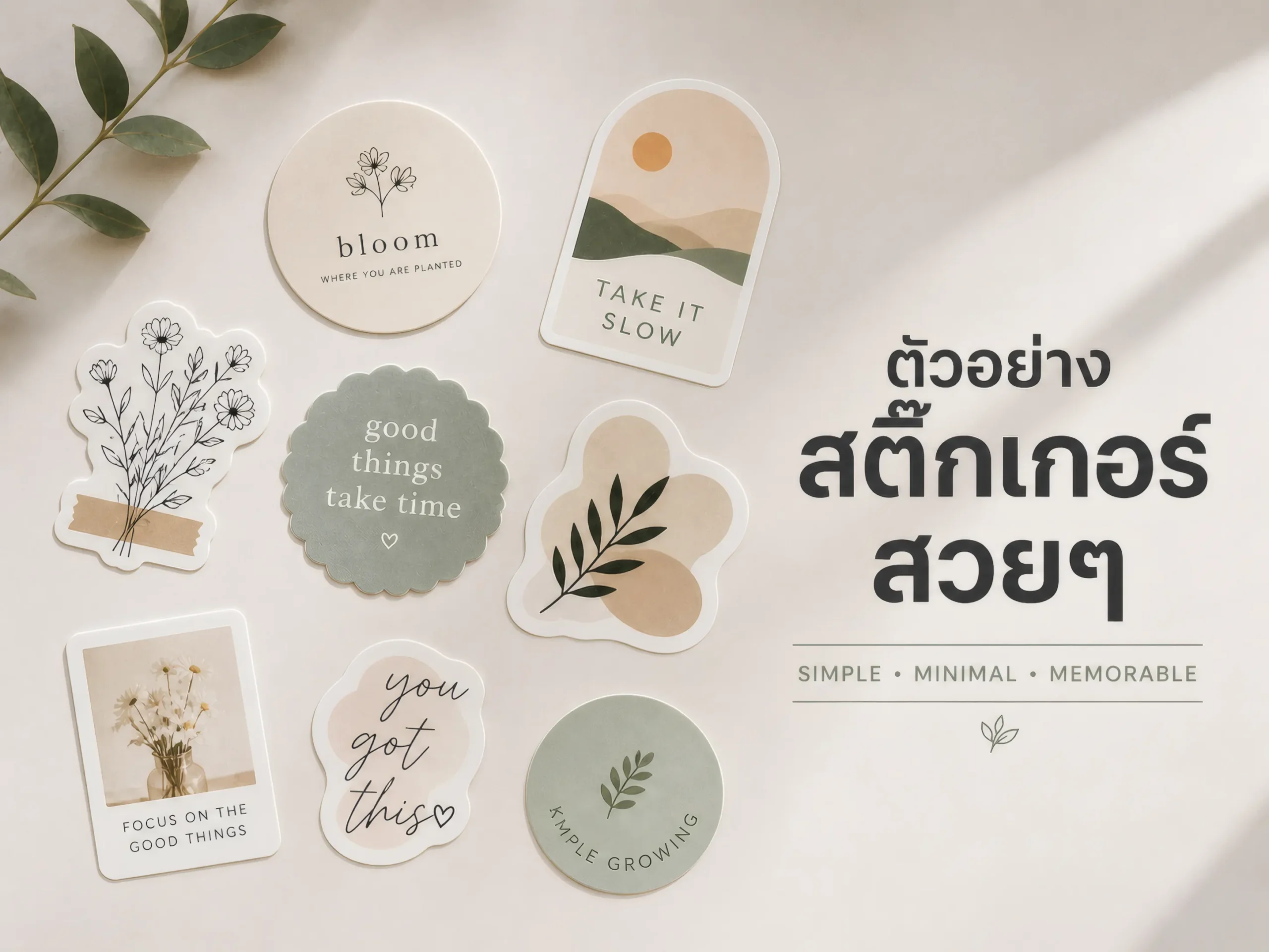 ตัวอย่างสติ๊กเกอร์สวยๆ สำหรับแบรนด์สินค้า เคล็ดลับการออกแบบที่ช่วยเสริมเอกลักษณ์และดึงดูดลูกค้า 1 ตัวอย่างสติ๊กเกอร์สวยๆ-cover