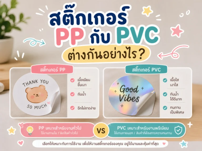 สติ๊กเกอร์ PP กับ PVC ต่างกันอย่างไร-cover