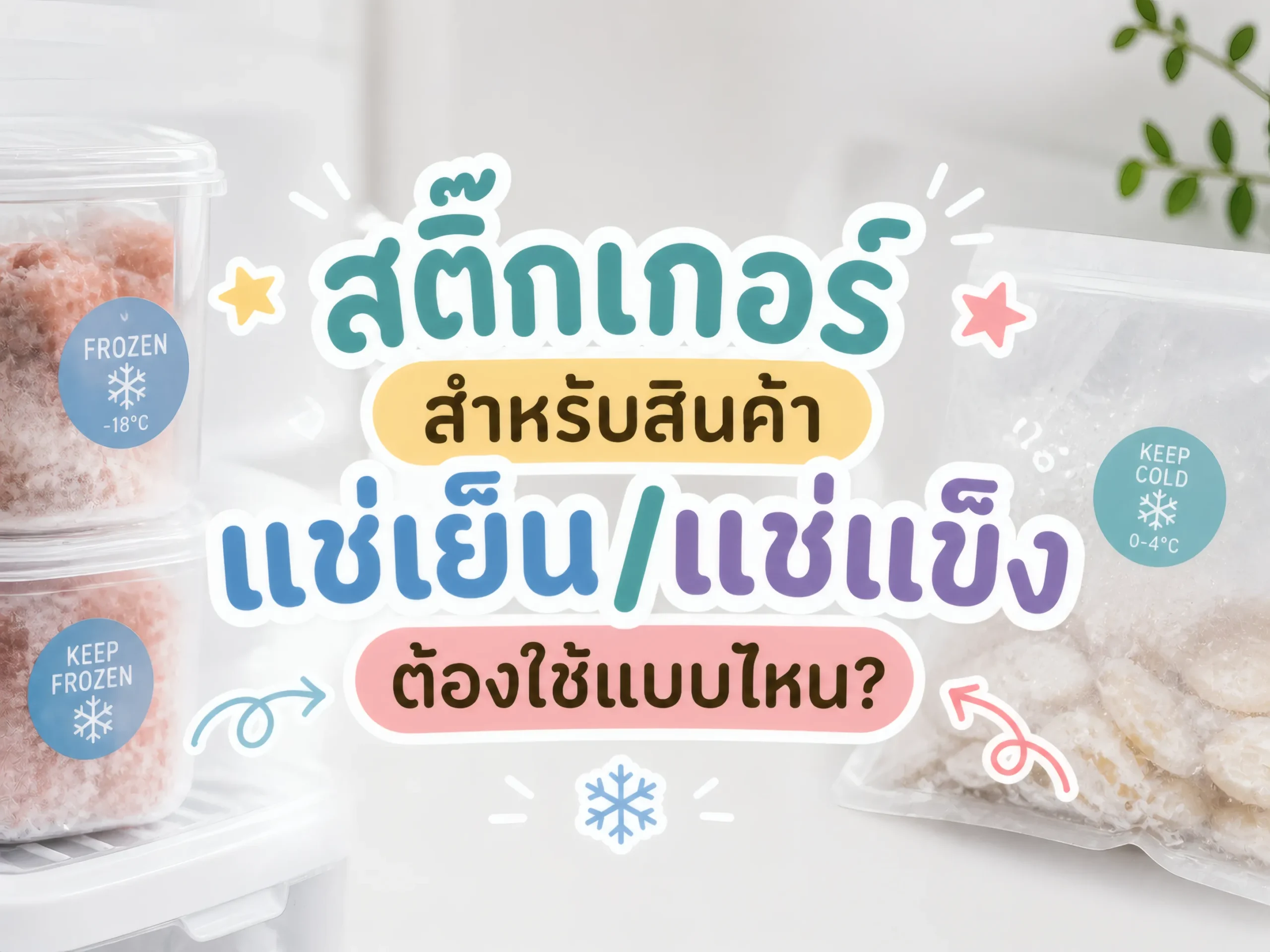 สติ๊กเกอร์สำหรับสินค้าแช่เย็น/แช่แข็ง ต้องใช้แบบไหน 1 สติ๊กเกอร์สำหรับสินค้าแช่เย็นแช่แข็ง ต้องใช้แบบไหน-cover