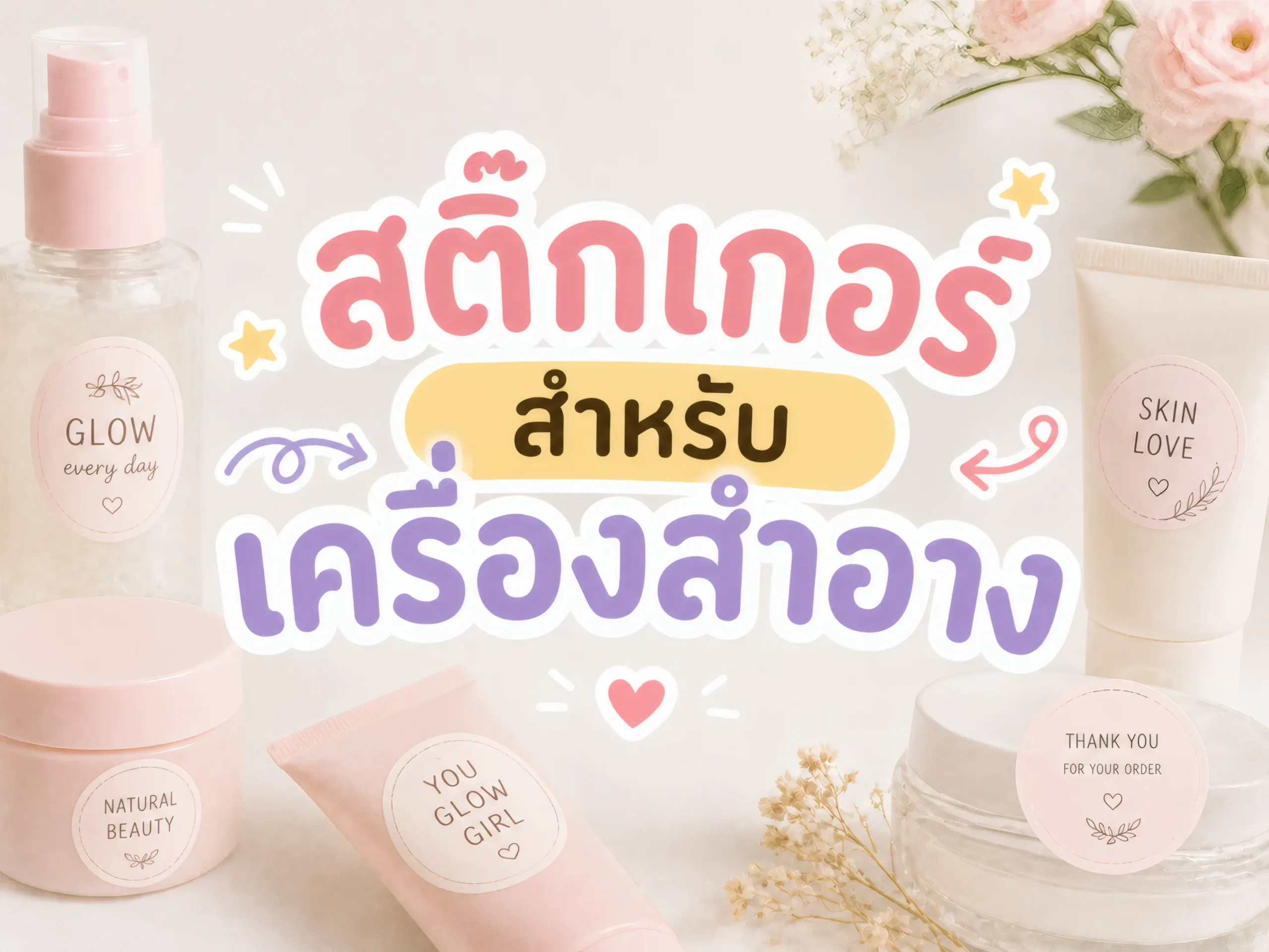 สติ๊กเกอร์สำหรับเครื่องสำอาง เลือกวัสดุแบบไหนให้ดูพรีเมียม 1 สติ๊กเกอร์สำหรับเครื่องสำอาง-cover