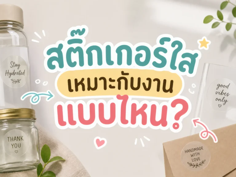 สติ๊กเกอร์ใสเหมาะกับงานแบบไหน-cover